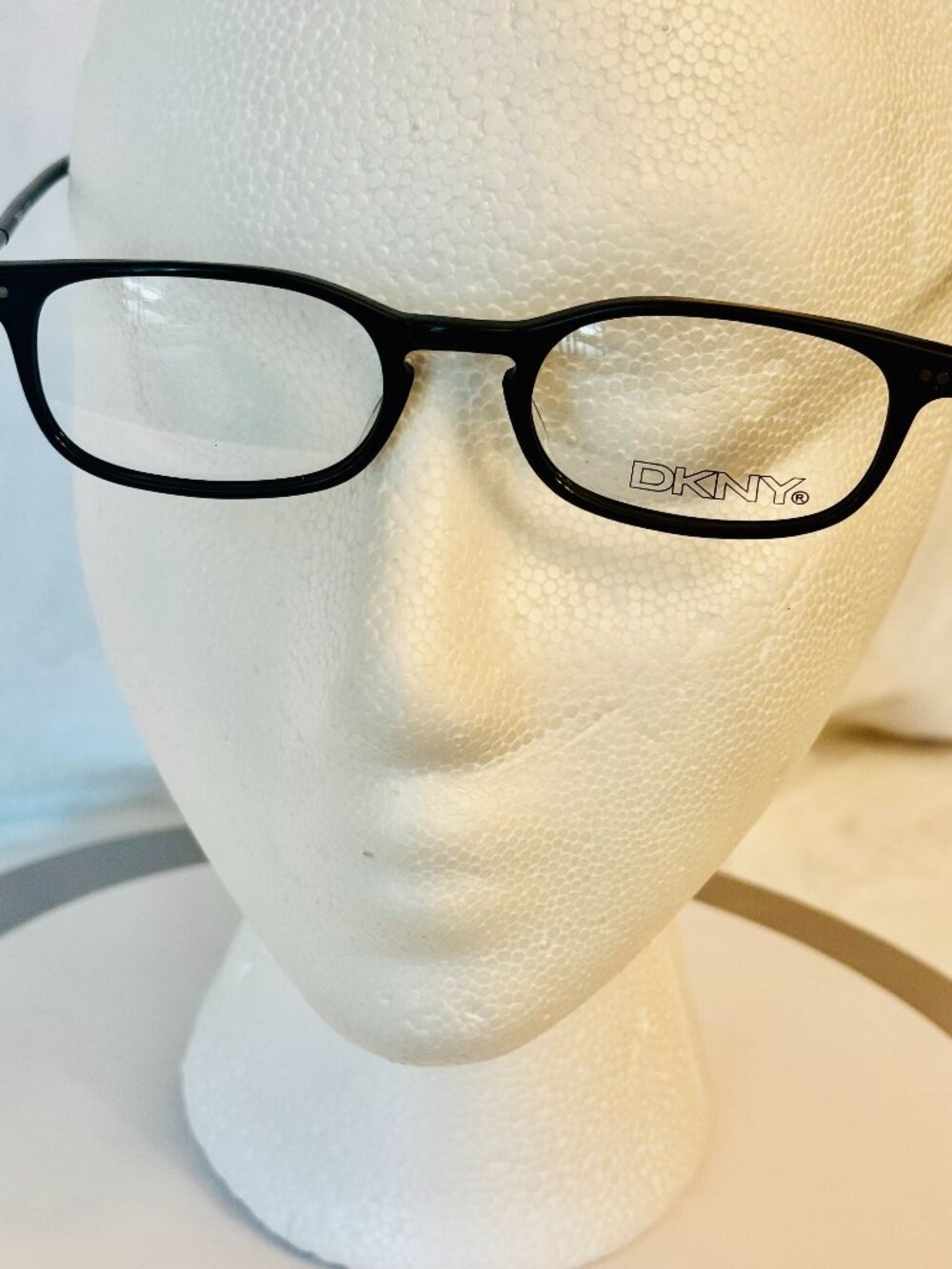 DKNY KY 6504 LA TR 001 140 Black Eyeglasses Polygon Frame Classic Sophisticated